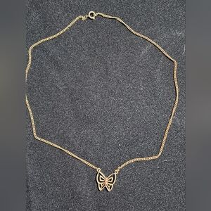Delicate Gold Butterfly Necklace